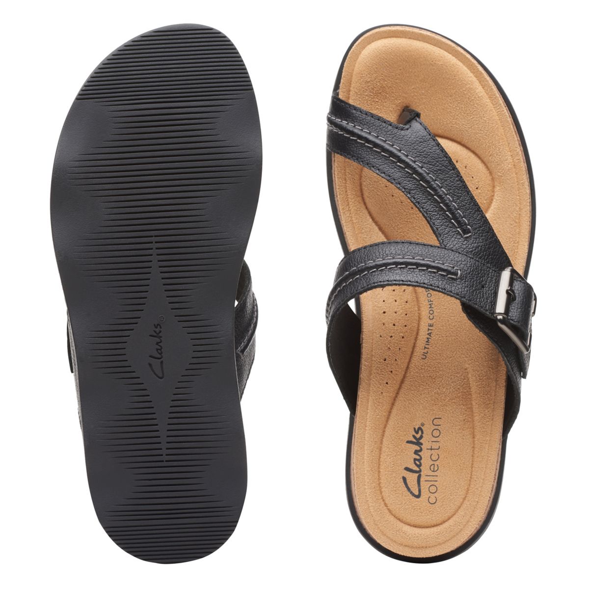 Chanclas Clarks Brynn Madi Mujer Negras | 30295404