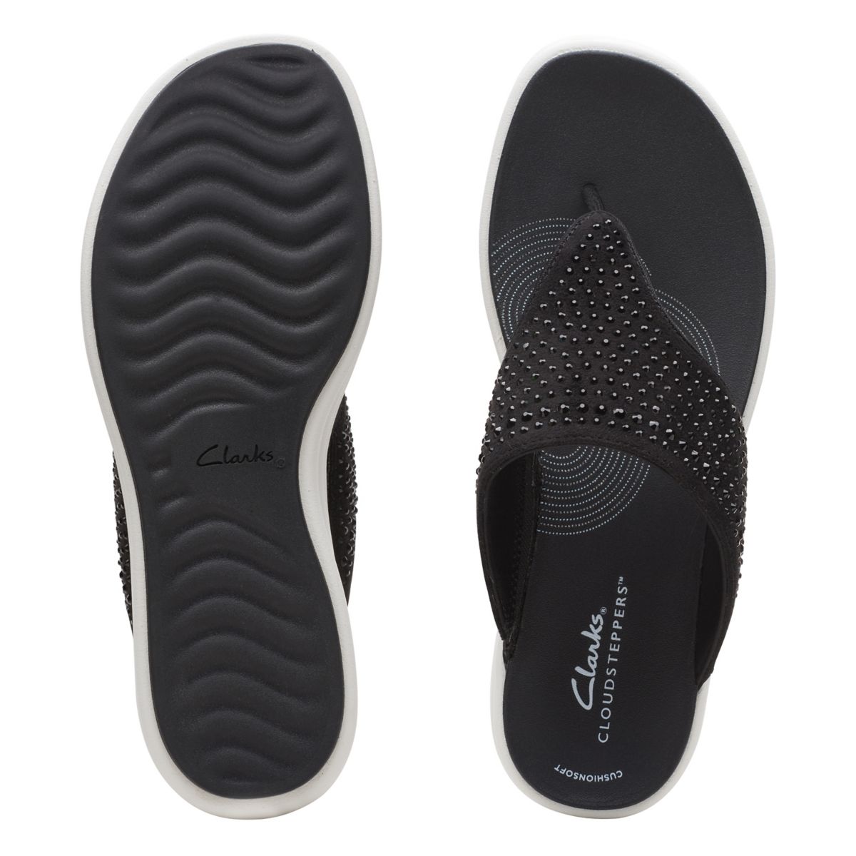 Chanclas Clarks Drift Jaunt Mujer Negras | 53204475