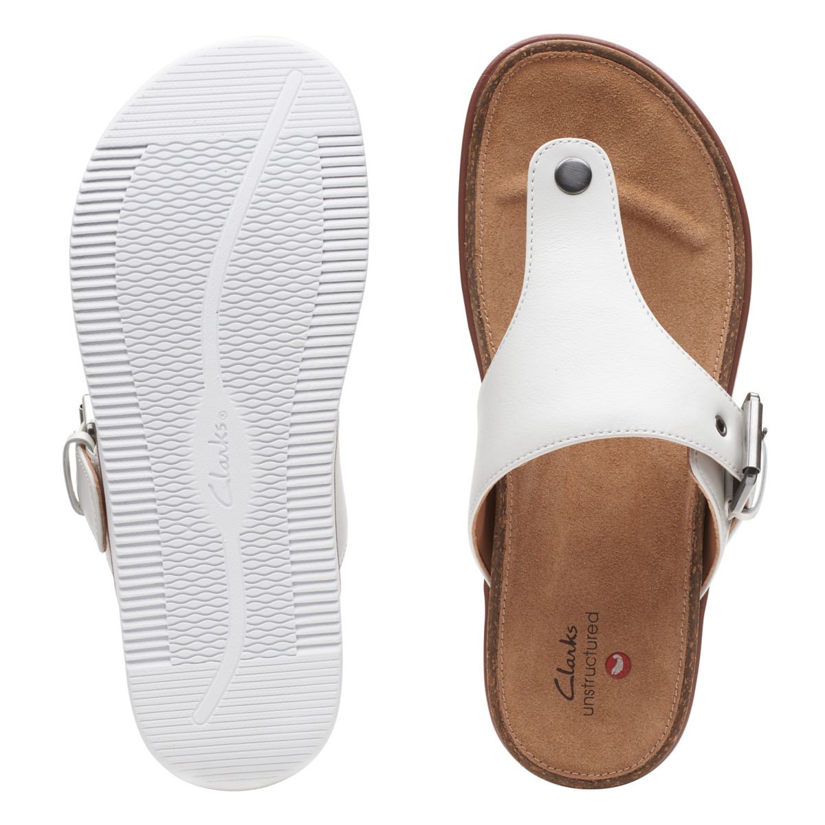 Chanclas Clarks Elayne Step Mujer Blancas | 58663858