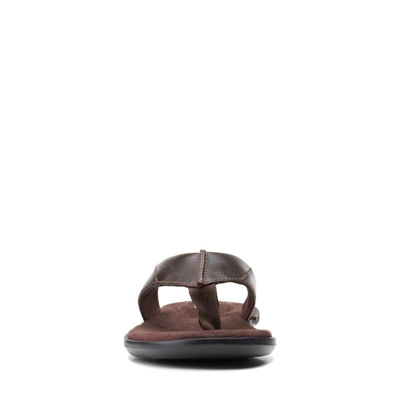 Chanclas Clarks Ellison Easy Hombre Marrones Oscuro | 18808294