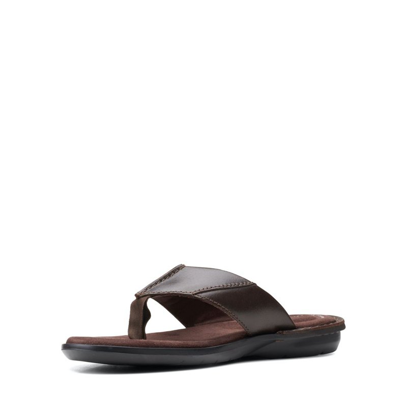 Chanclas Clarks Ellison Easy Hombre Marrones Oscuro | 18808294