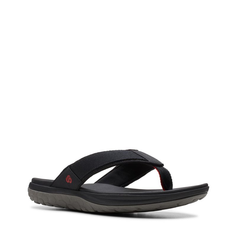 Chanclas Clarks Step Beat Dune Hombre Negras | 16644566