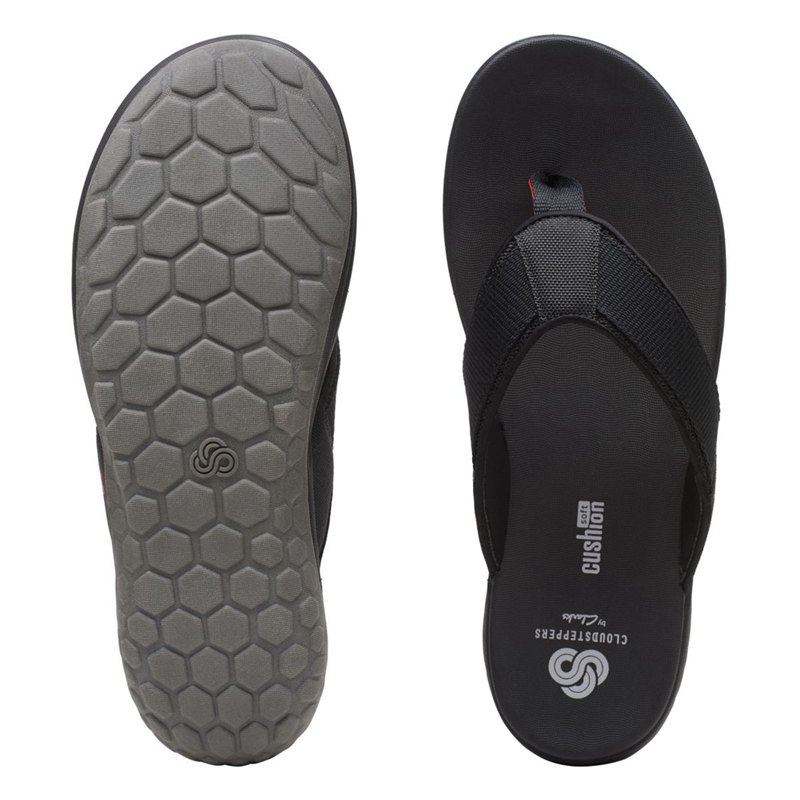 Chanclas Clarks Step Beat Dune Hombre Negras | 16644566