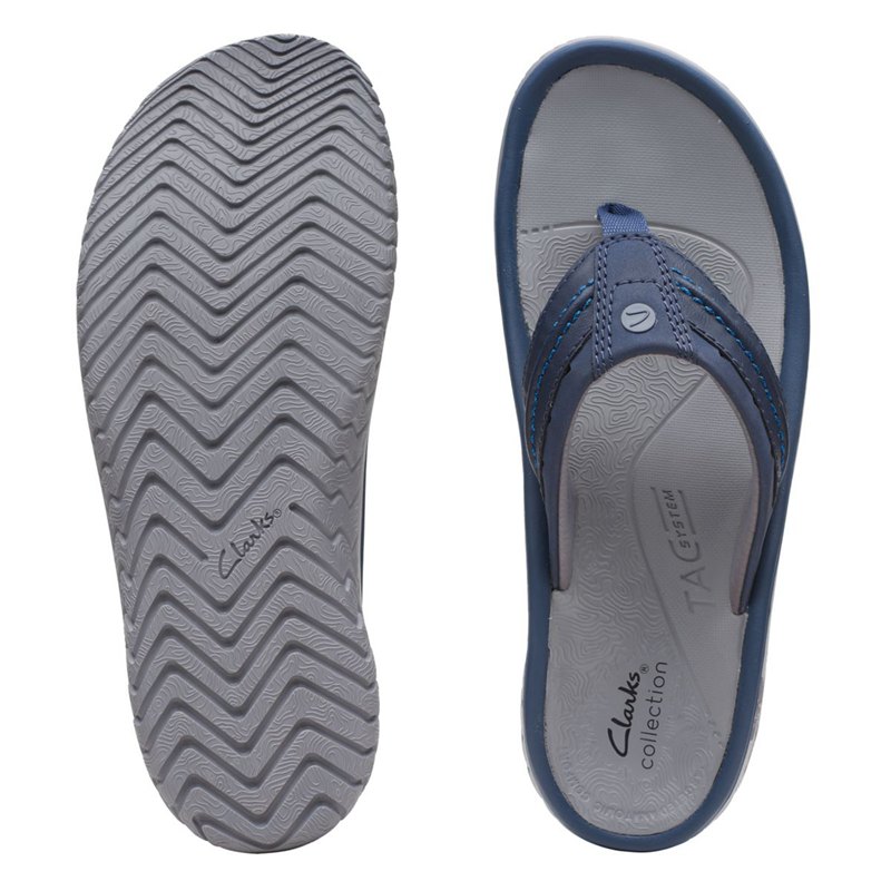 Chanclas Clarks Wesley Post Hombre Azul Marino | 84536049