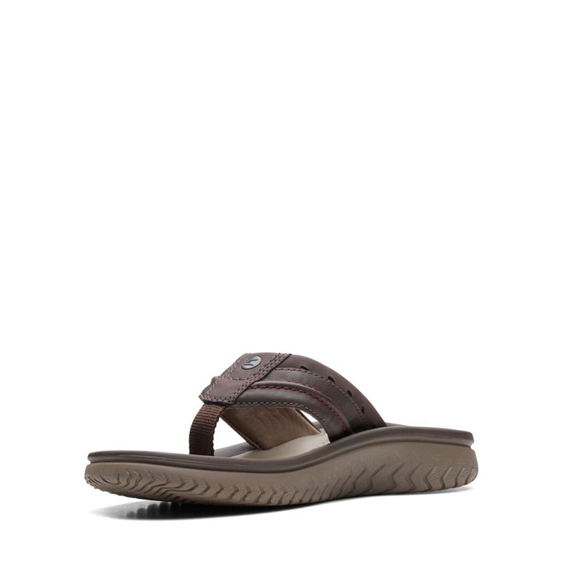 Chanclas Clarks Wesley Post Hombre Marrones | 19396725