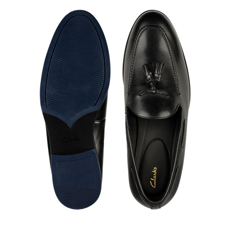 Loafers Clarks Citi Stride Slip Hombre Negras | 26861468