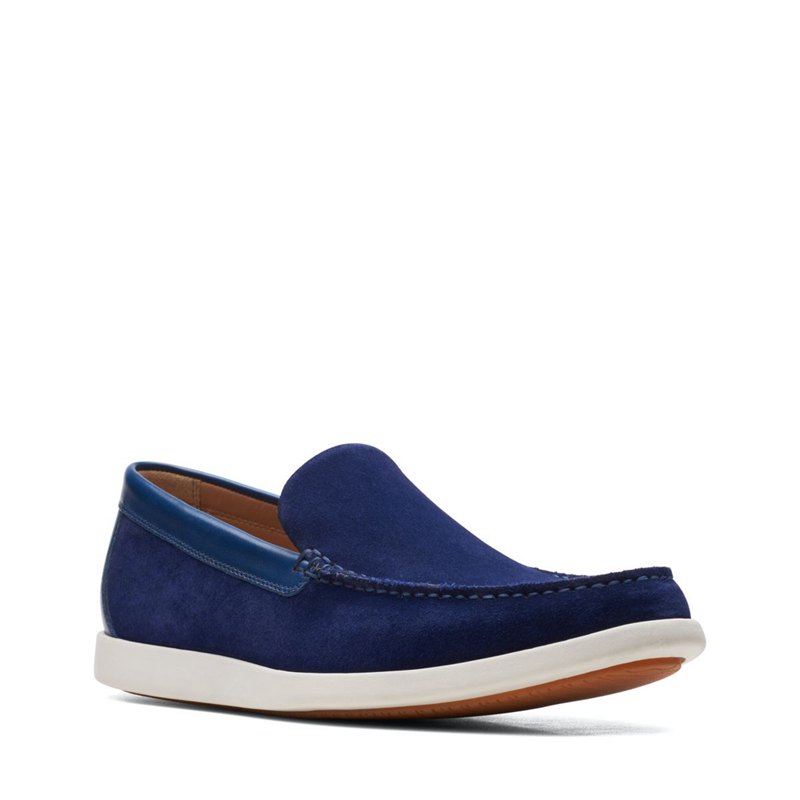 Loafers Clarks Ferius Creek Hombre Azul Marino | 1717874