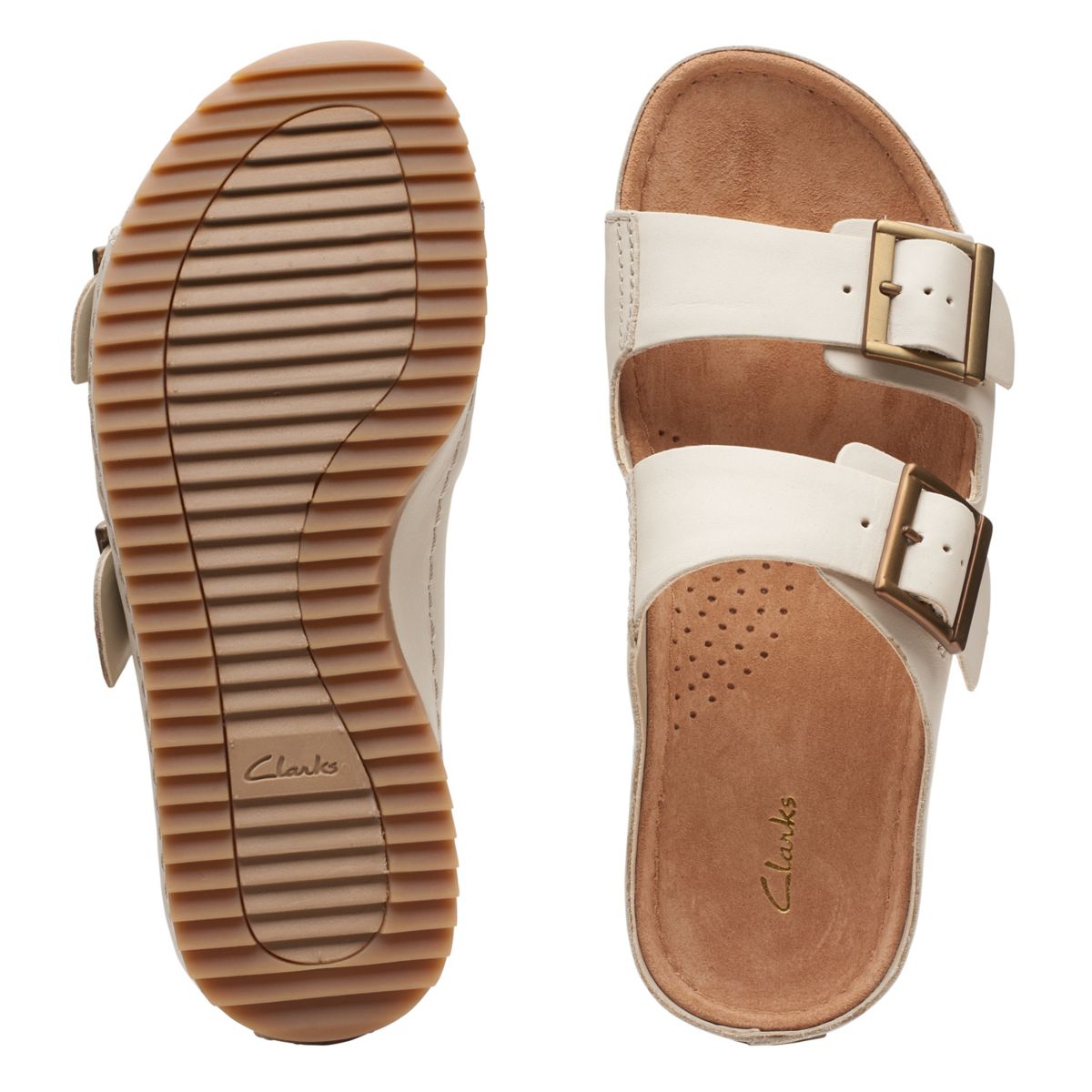 Mulas Clarks Brookleigh Sun Mujer Blancas | 77590755