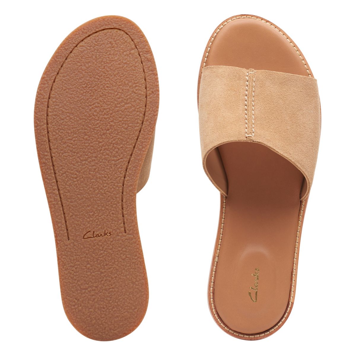 Mulas Clarks Karsea Mujer Marrones Claro | 66458742