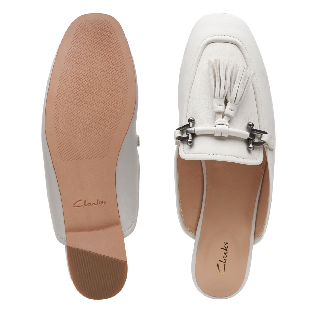 Mulas Clarks Pure2 Trim Mujer Blancas | 11269359