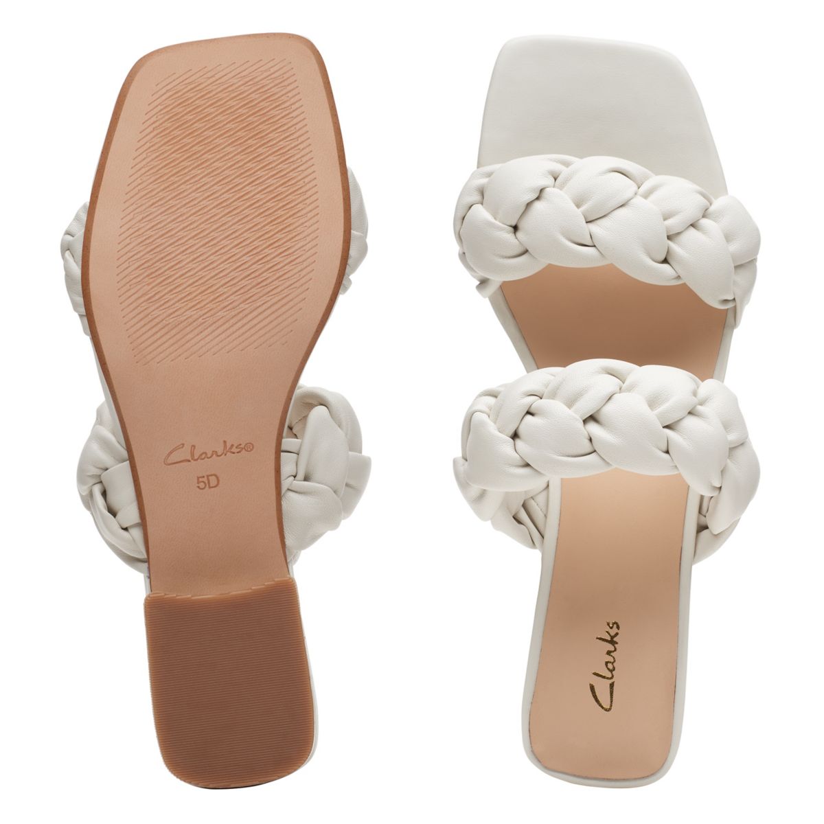 Mulas Clarks Seren 25 Braid Mujer Blancas | 90366468