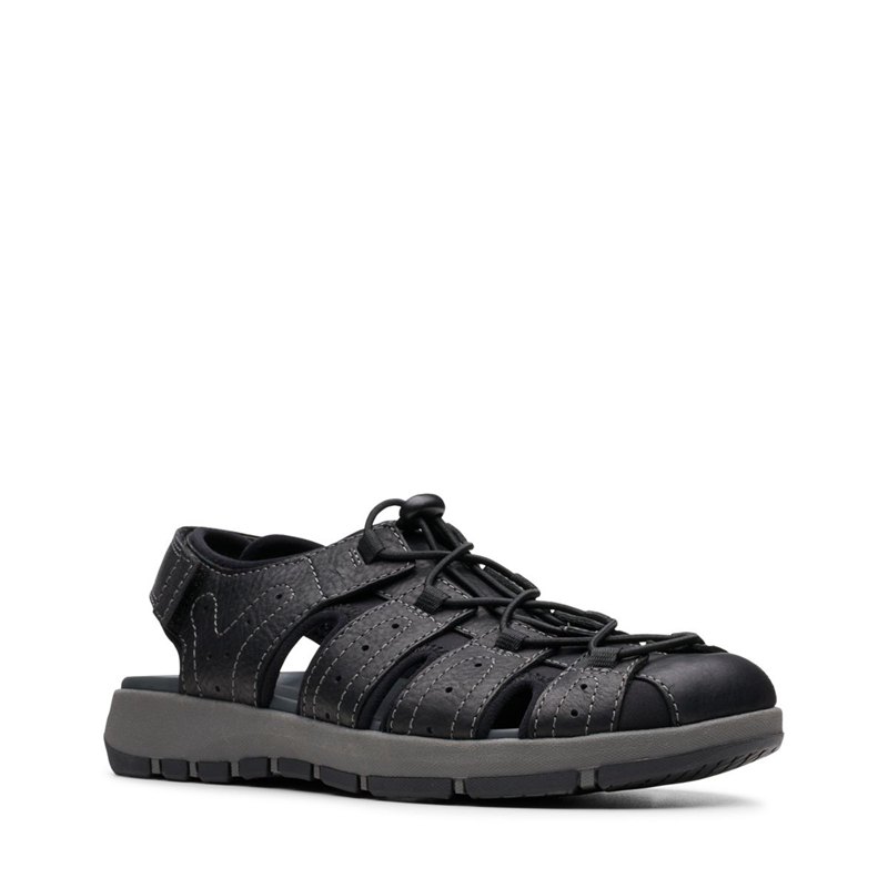 Sandalias Clarks Brixby Cove Hombre Negras | 24024911