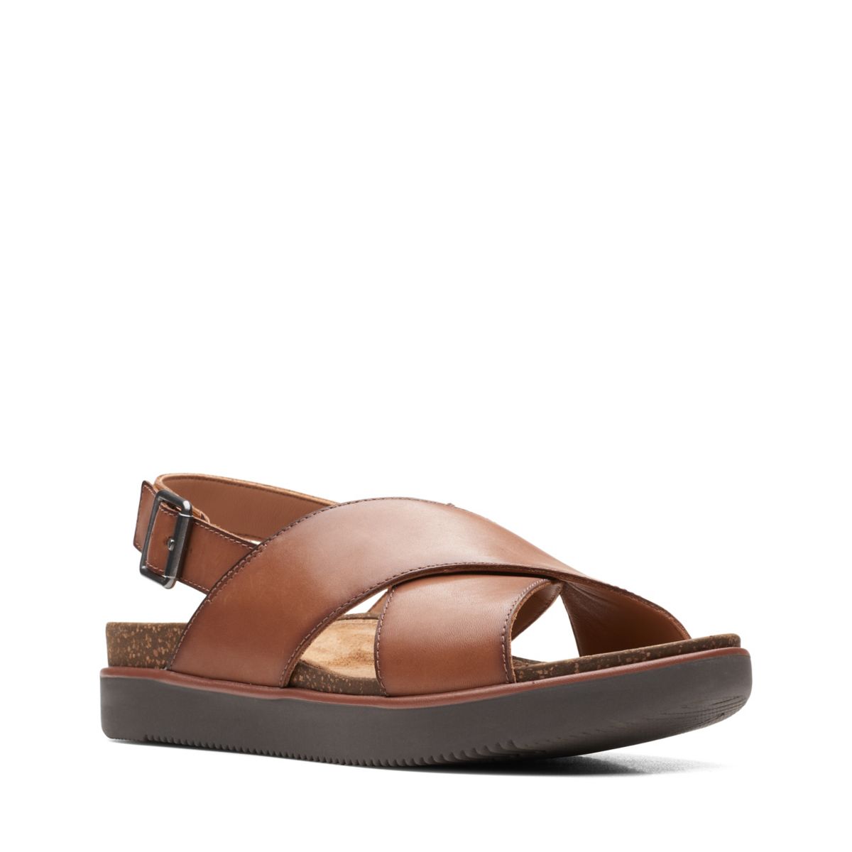 Sandalias Clarks Elayne Cross Mujer Marrones Oscuro | 30430245