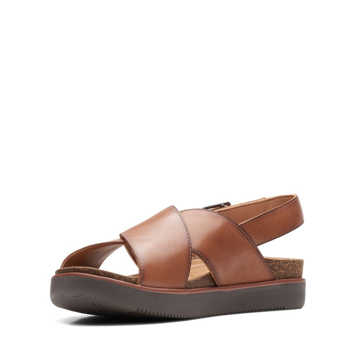 Sandalias Clarks Elayne Cross Mujer Marrones Oscuro | 30430245