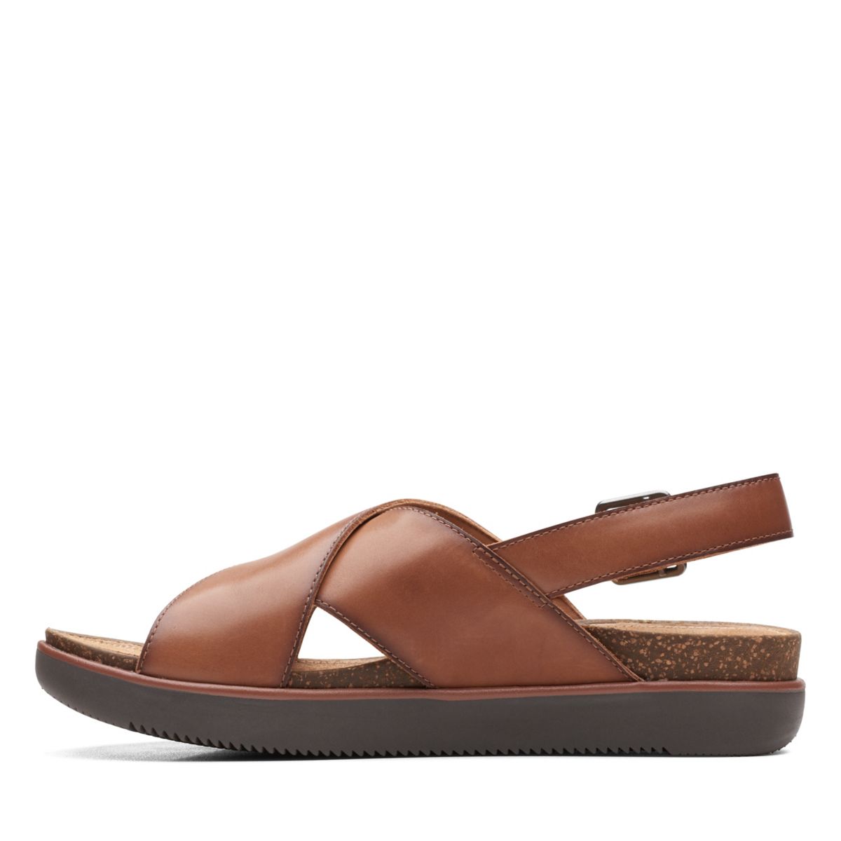 Sandalias Clarks Elayne Cross Mujer Marrones Oscuro | 30430245