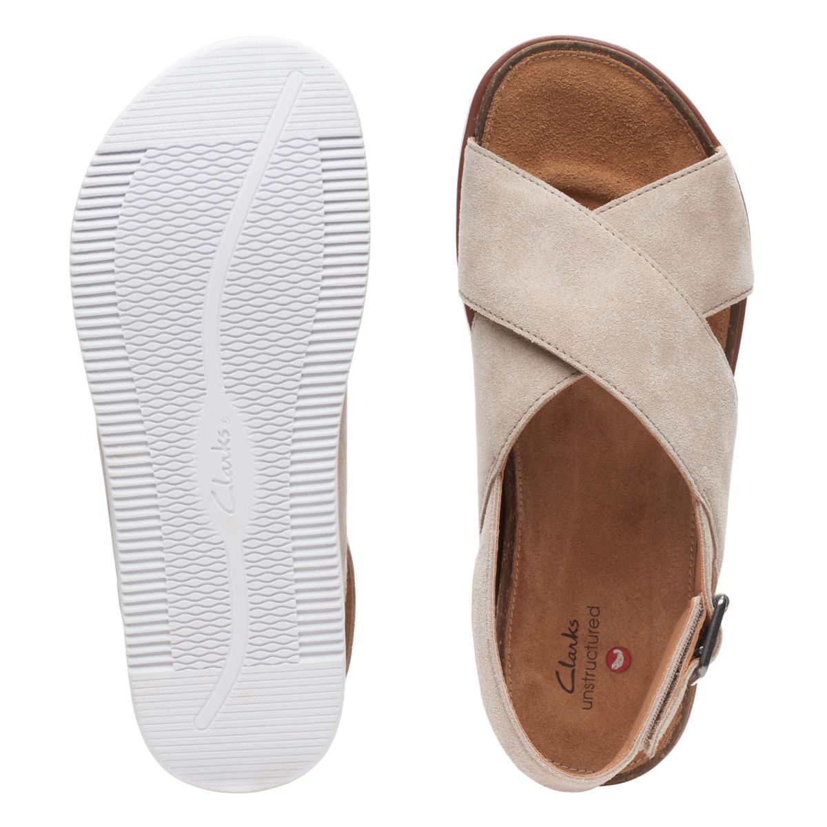 Sandalias Clarks Elayne Cross Mujer Marrones | 32642672