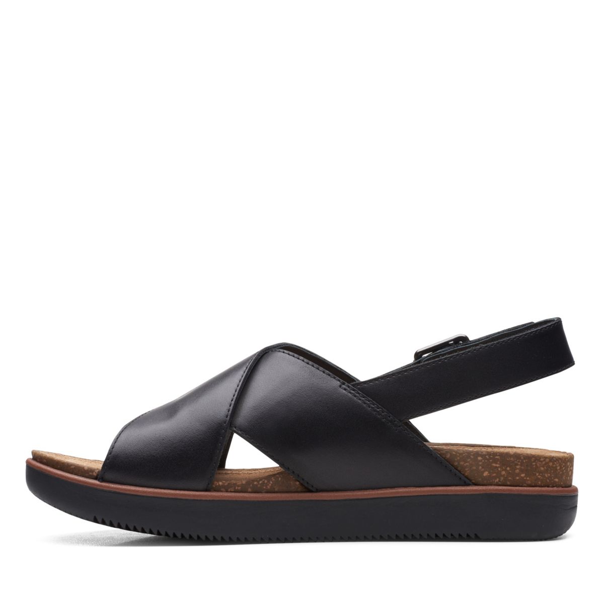 Sandalias Clarks Elayne Cross Mujer Negras | 76059124