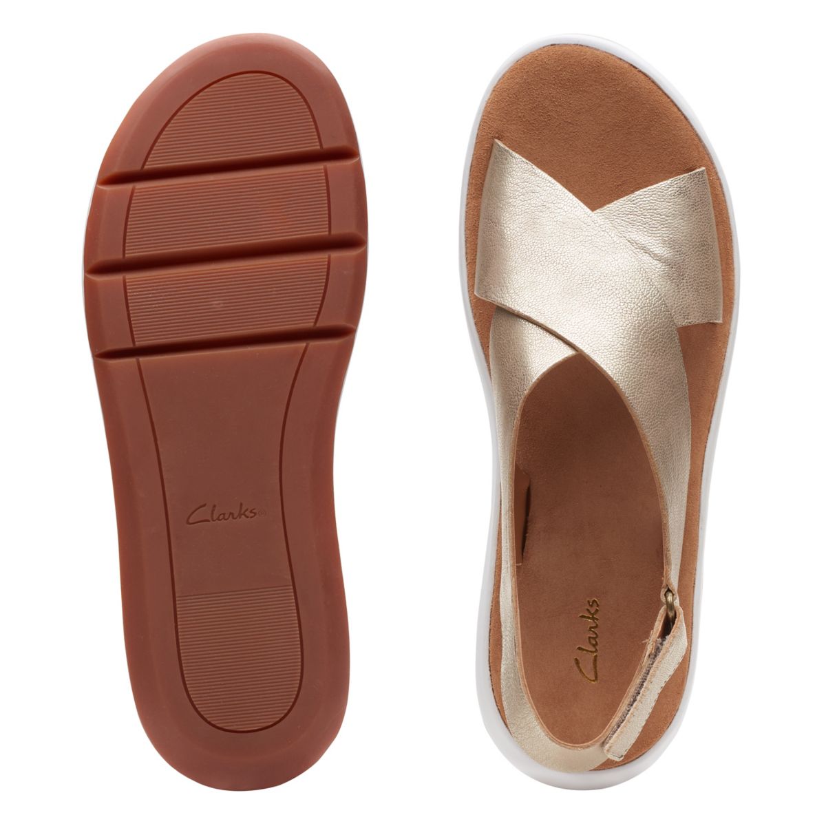 Sandalias Clarks Jemsa Cross Mujer Doradas | 81011713