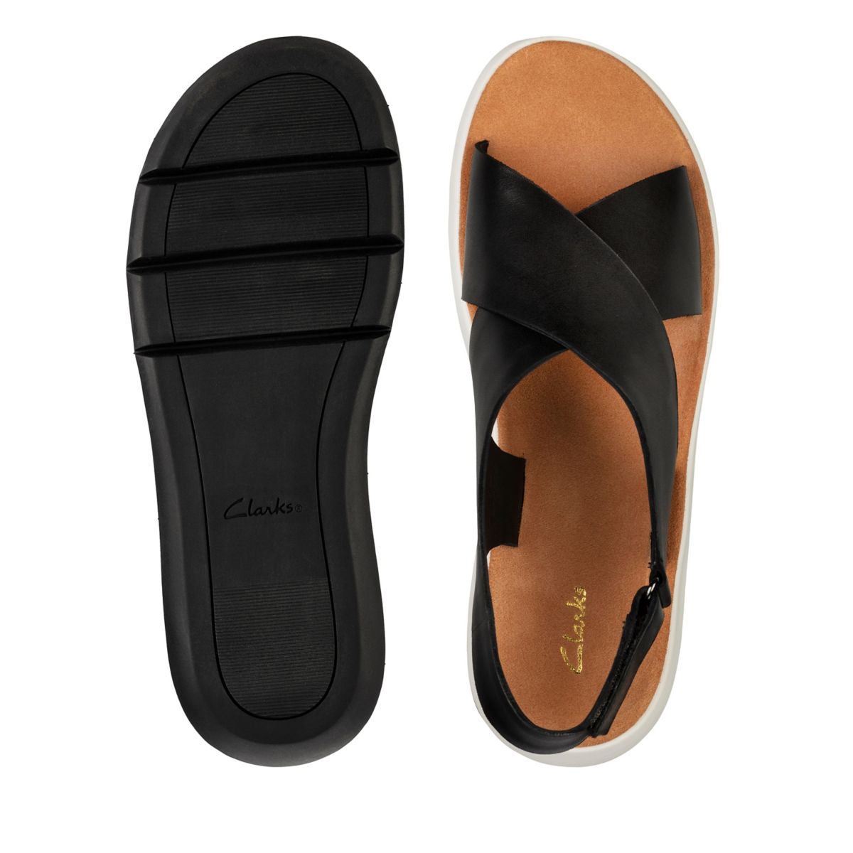 Sandalias Clarks Jemsa Cross Mujer Negras | 27442642