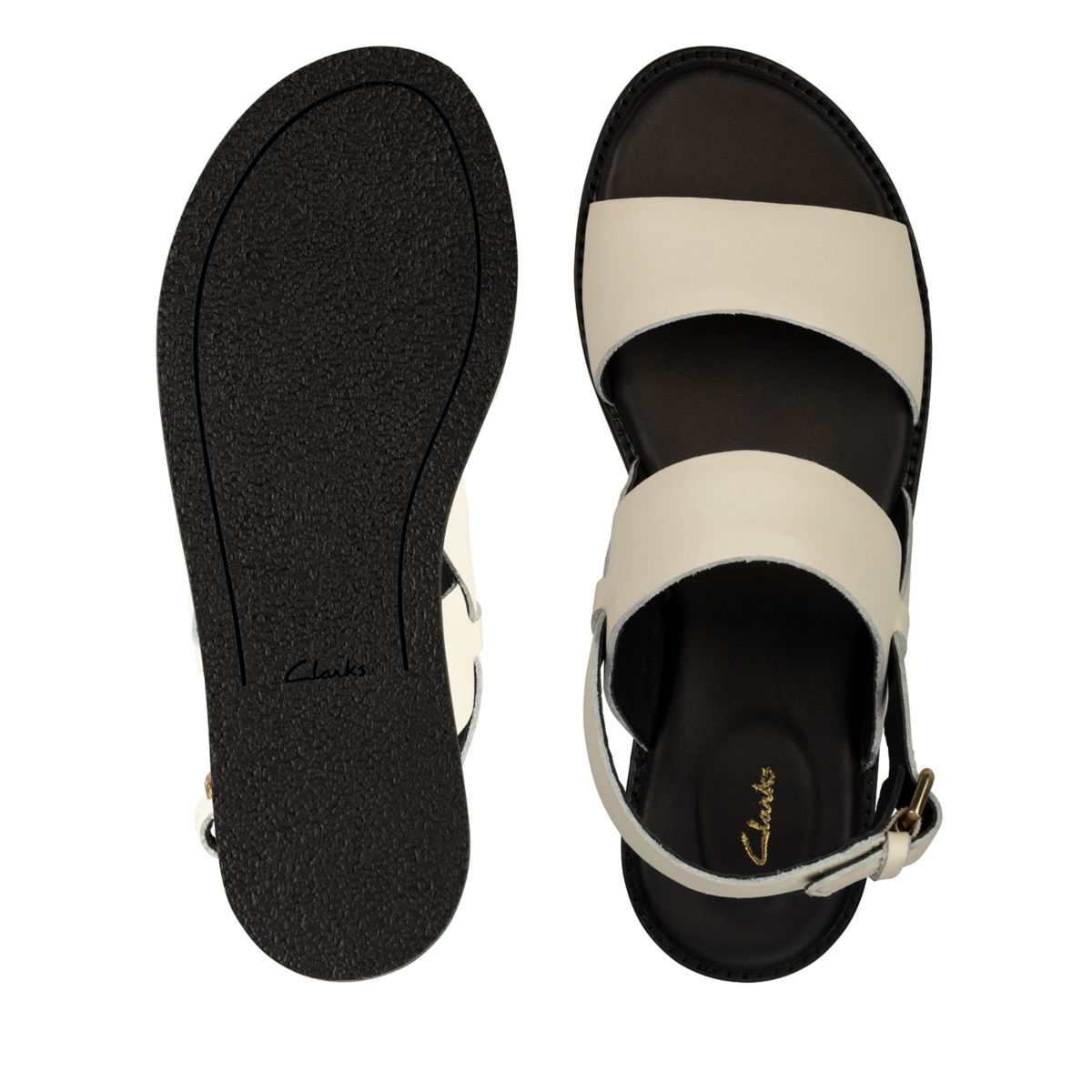 Sandalias Clarks Karsea Correa Mujer Blancas | 88621670