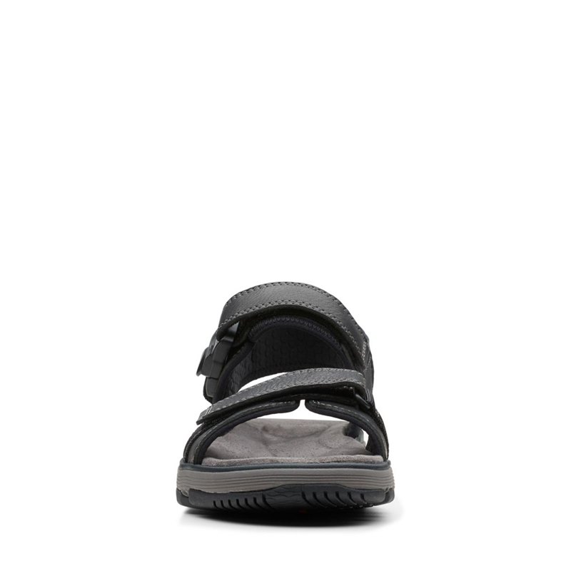 Sandalias Clarks Un Trek Part Hombre Negras | 12526739