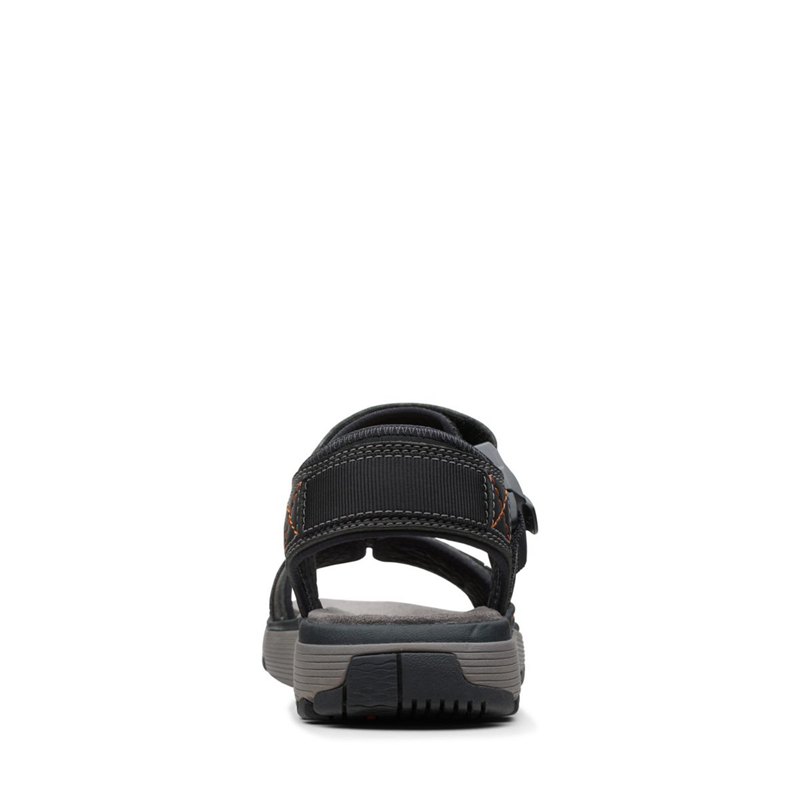 Sandalias Clarks Un Trek Part Hombre Negras | 12526739