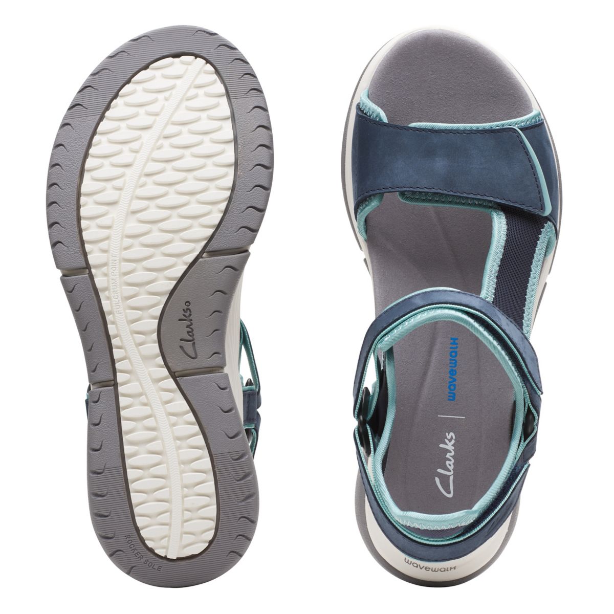 Sandalias Clarks Wave 2.0 Skip Mujer Azul Marino | 96017954