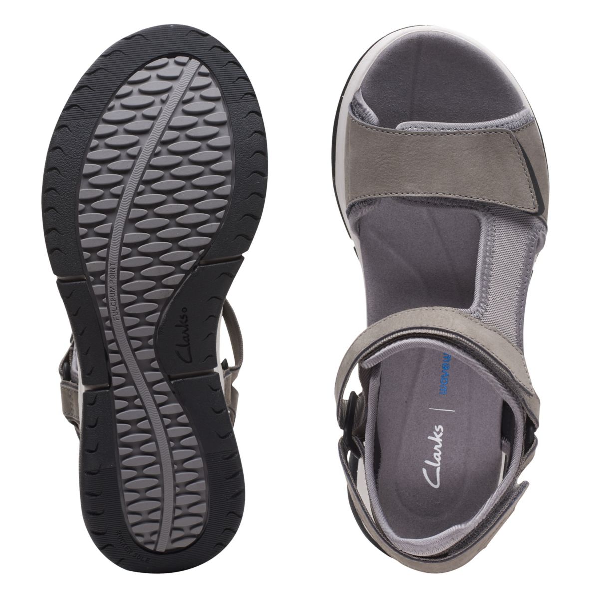 Sandalias Clarks Wave 2.0 Skip Mujer Gris | 97486970