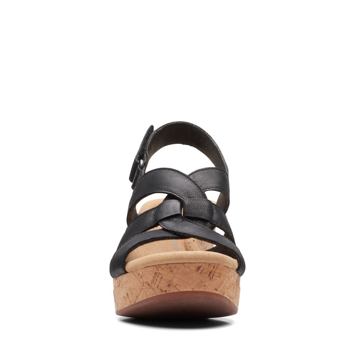 Sandalias Cuña Clarks Giselle Beach Mujer Negras | 99128666