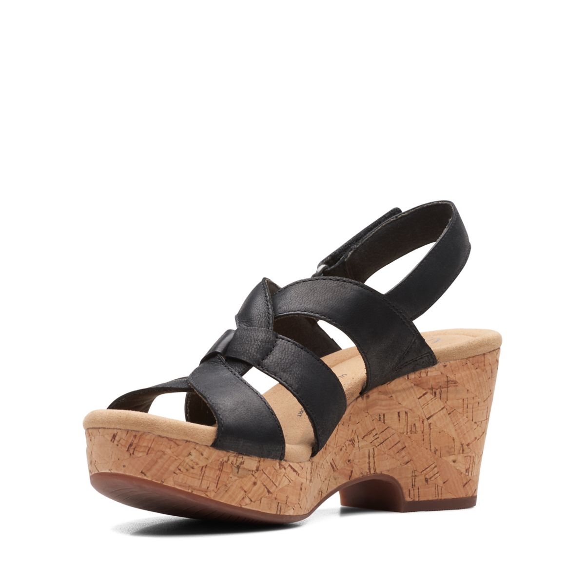 Sandalias Cuña Clarks Giselle Beach Mujer Negras | 99128666