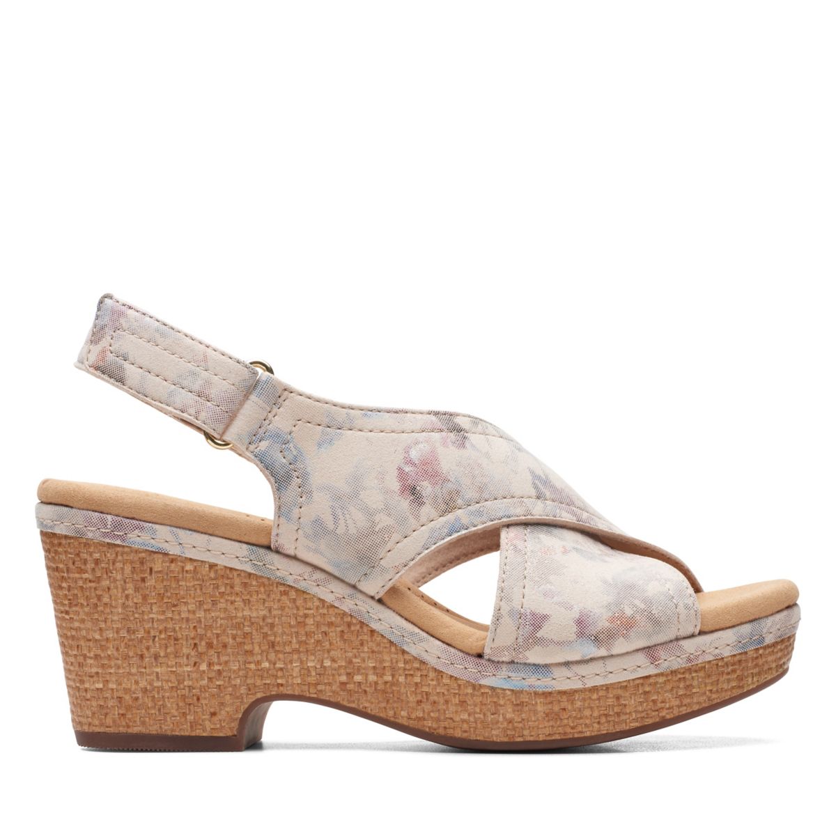 Sandalias Cuña Clarks Giselle Cove Mujer Gris | 23995258