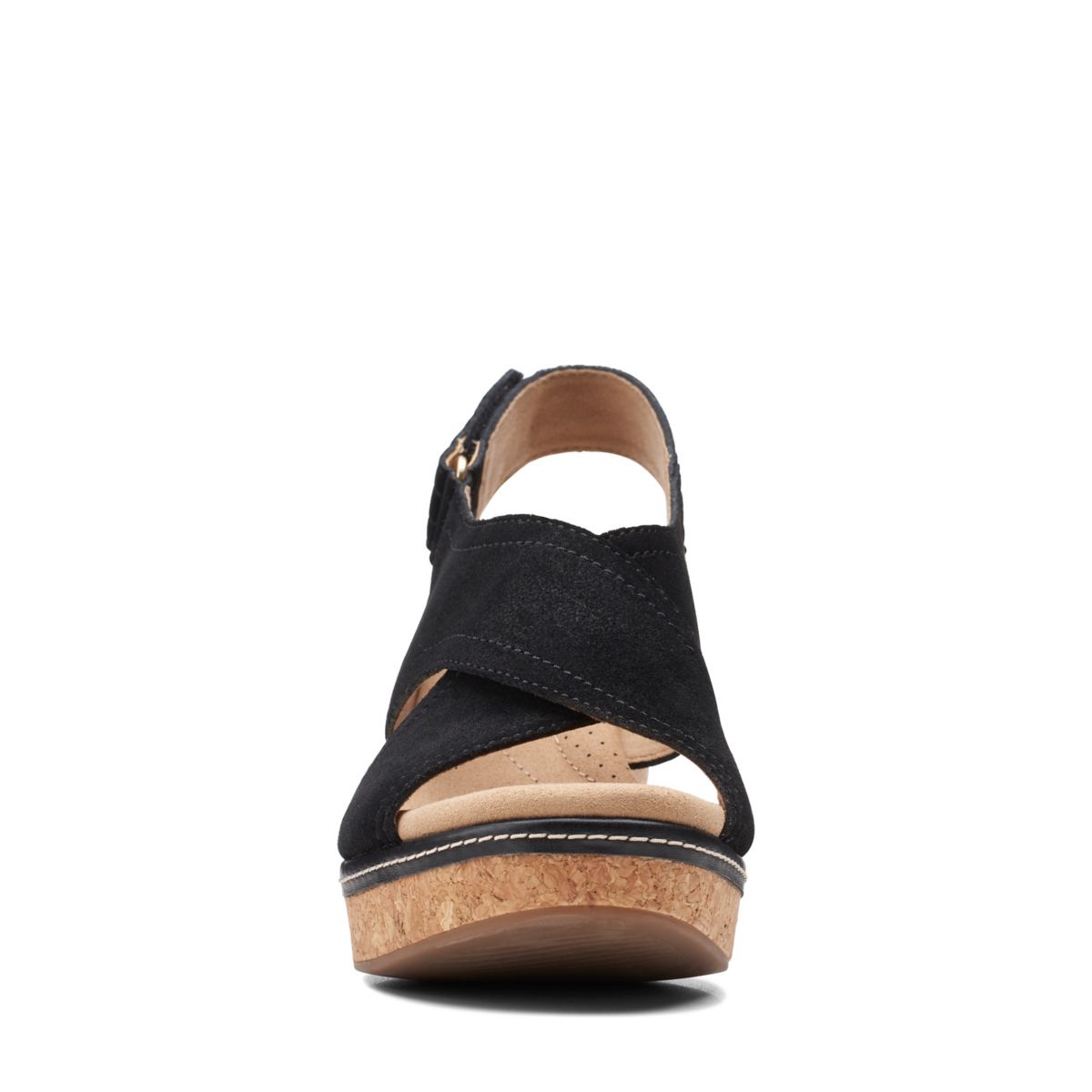 Sandalias Cuña Clarks Giselle Cove Mujer Negras | 27051501