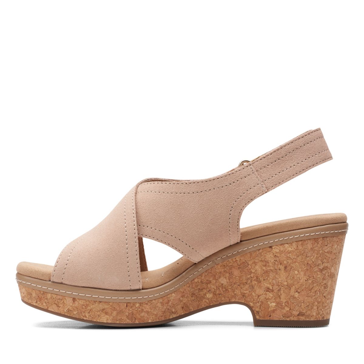 Sandalias Cuña Clarks Giselle Cove Mujer Marrones | 97723697