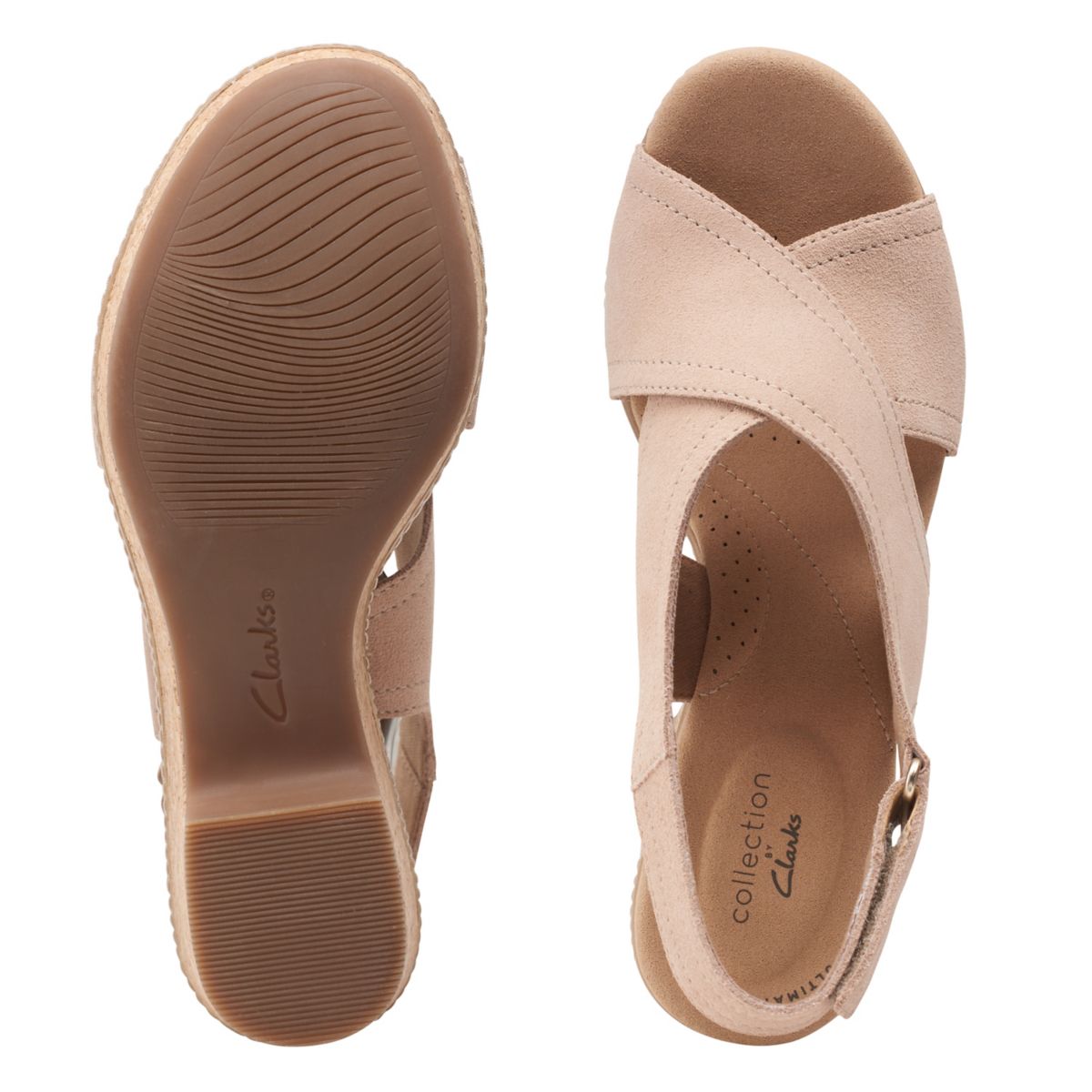 Sandalias Cuña Clarks Giselle Cove Mujer Marrones | 97723697