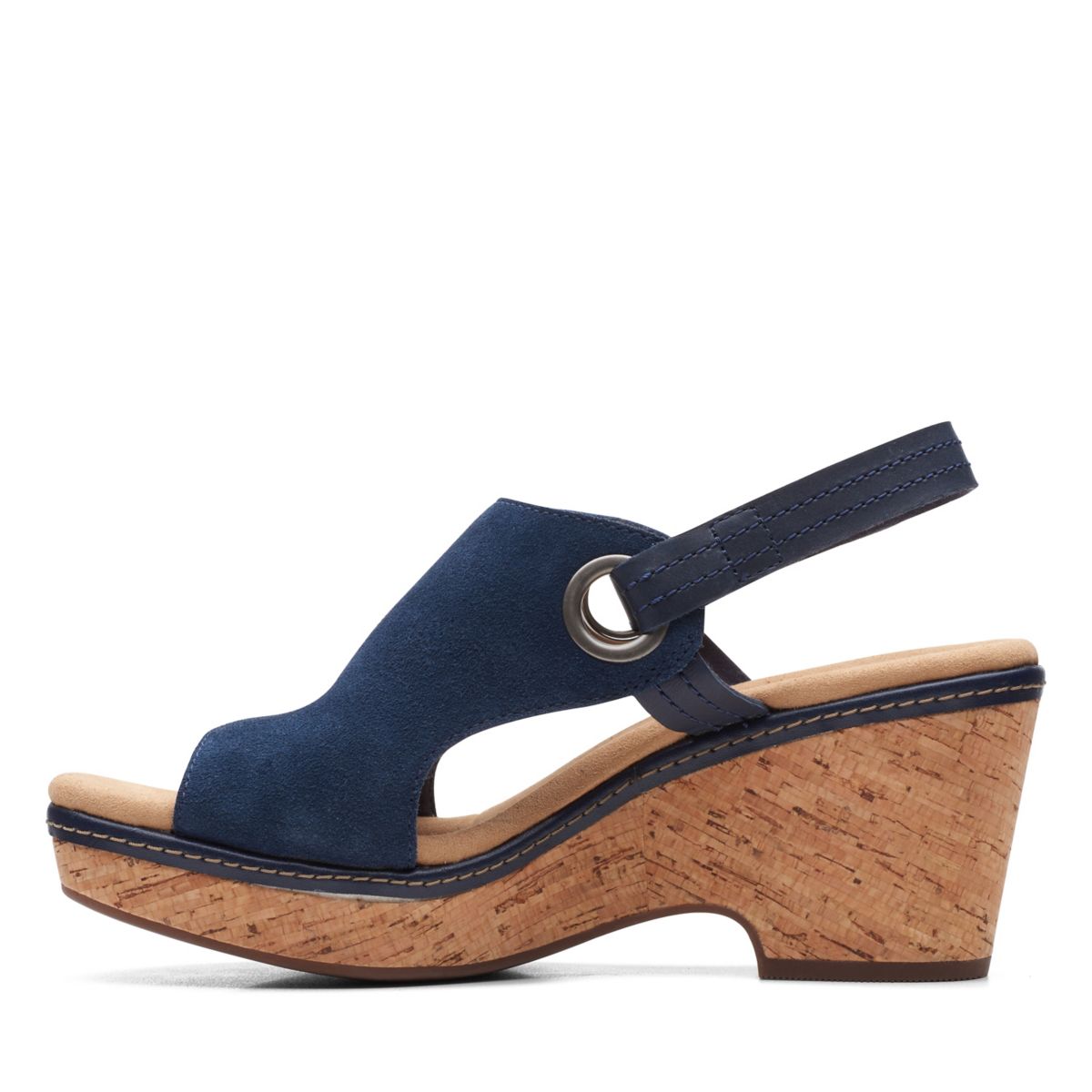 Sandalias Cuña Clarks Giselle Sea Mujer Azul Marino | 41586297