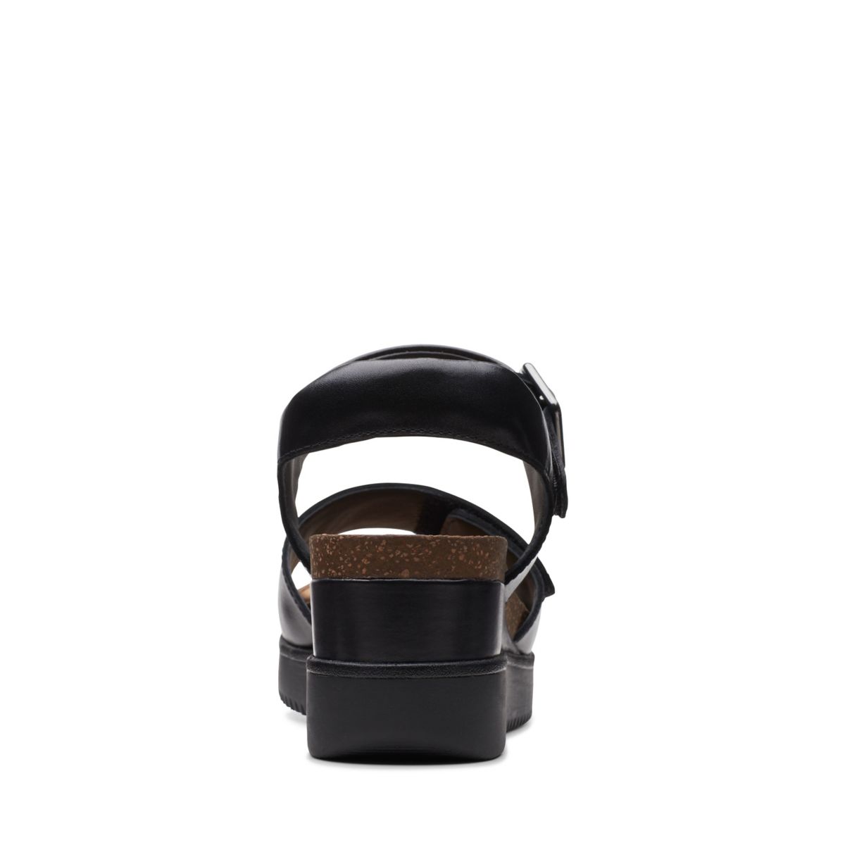 Sandalias Cuña Clarks Lizby Correa Mujer Negras | 66537152