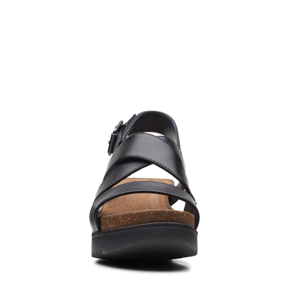 Sandalias Cuña Clarks Lizby Cross Mujer Negras | 65023014