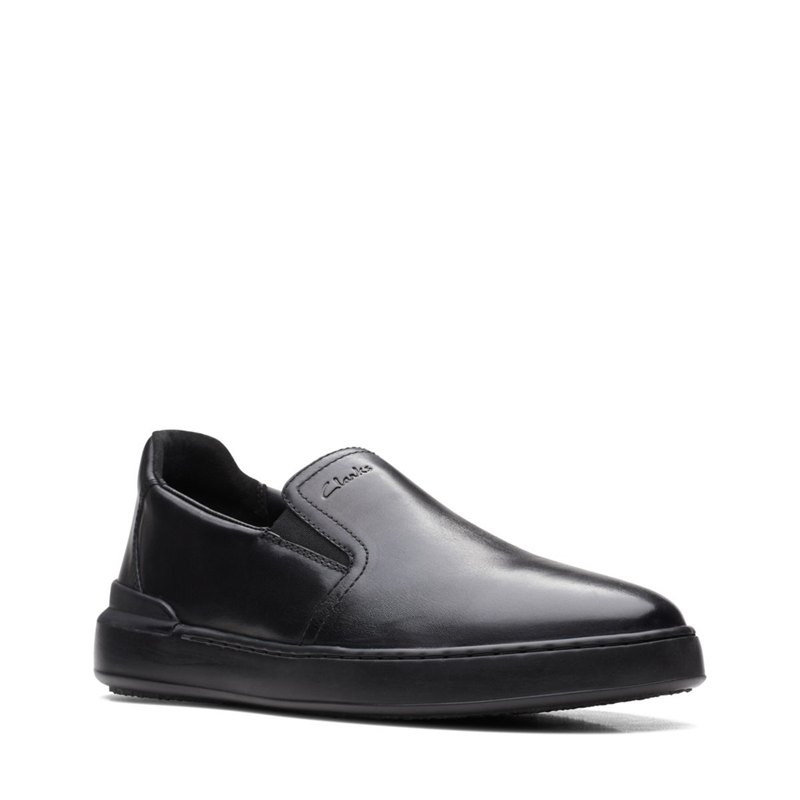 Slip On Clarks Court Lite Slip Hombre Negras | 81188061