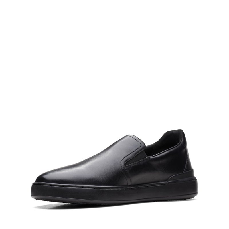 Slip On Clarks Court Lite Slip Hombre Negras | 81188061