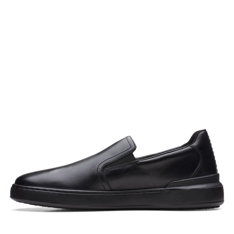 Slip On Clarks Court Lite Slip Hombre Negras | 81188061