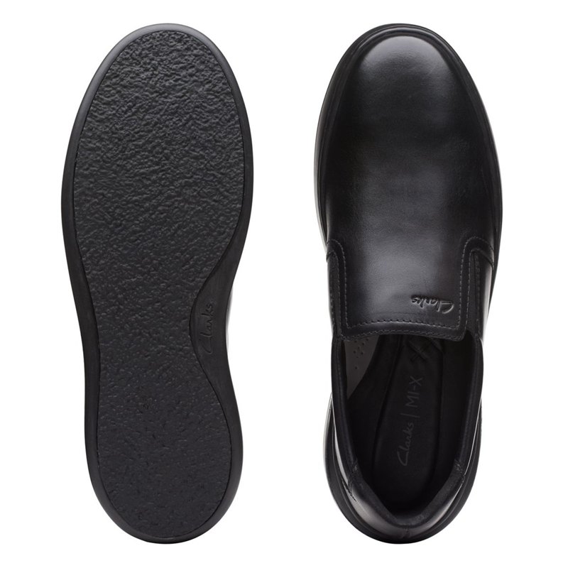 Slip On Clarks Court Lite Slip Hombre Negras | 81188061