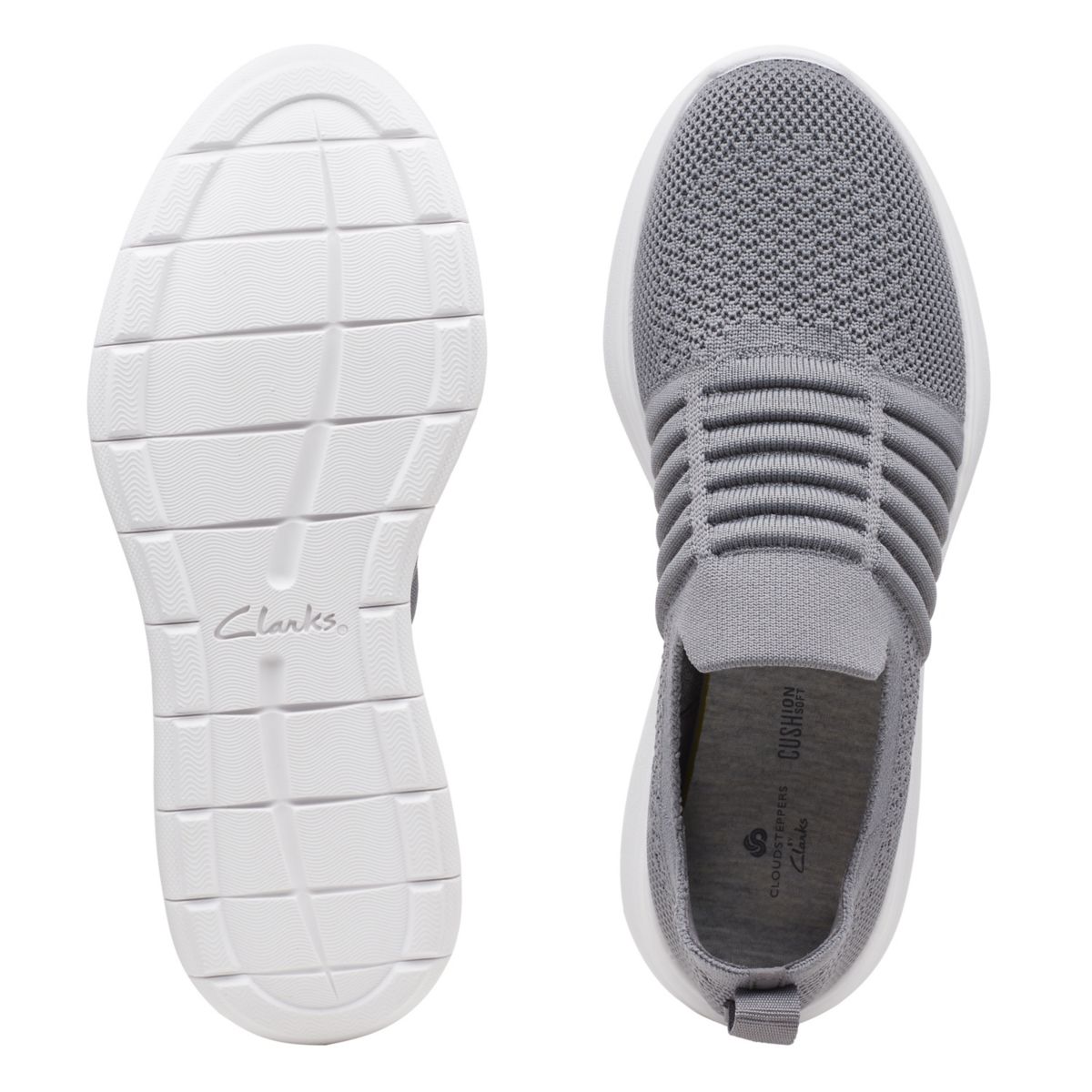 Slip On Clarks Ezera Walk Mujer Gris Claro | 90447472