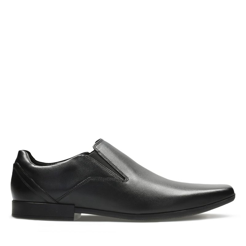 Slip On Clarks Glement Slip Hombre Negras | 76547083