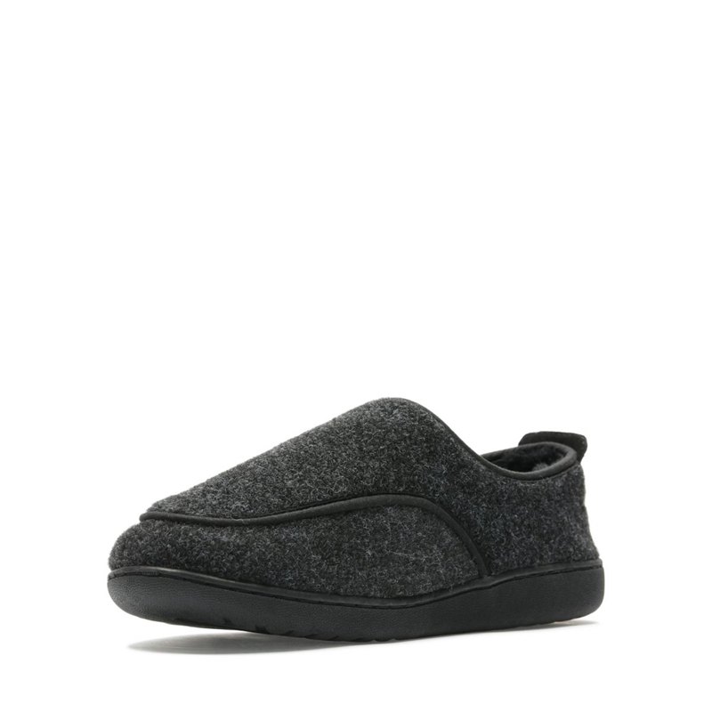 Slip On Clarks King Riptape Hombre Gris Oscuro | 76638280