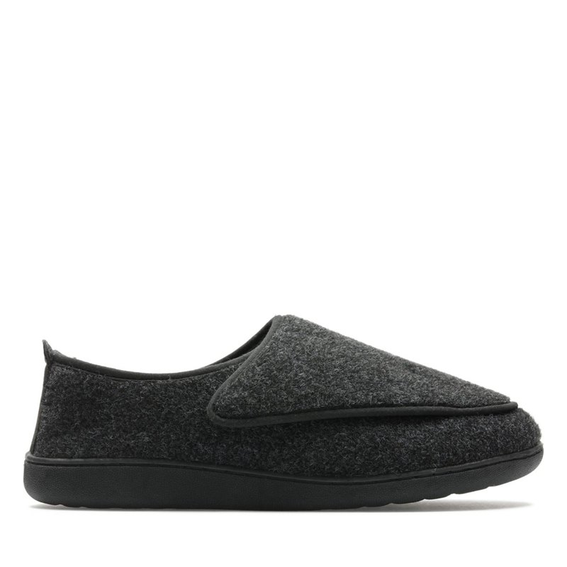 Slip On Clarks King Riptape Hombre Gris Oscuro | 76638280