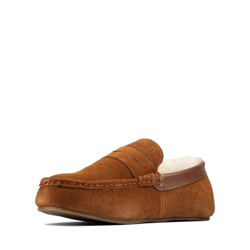 Slip On Clarks Kite Warm Hombre Marrones Oscuro | 62018257