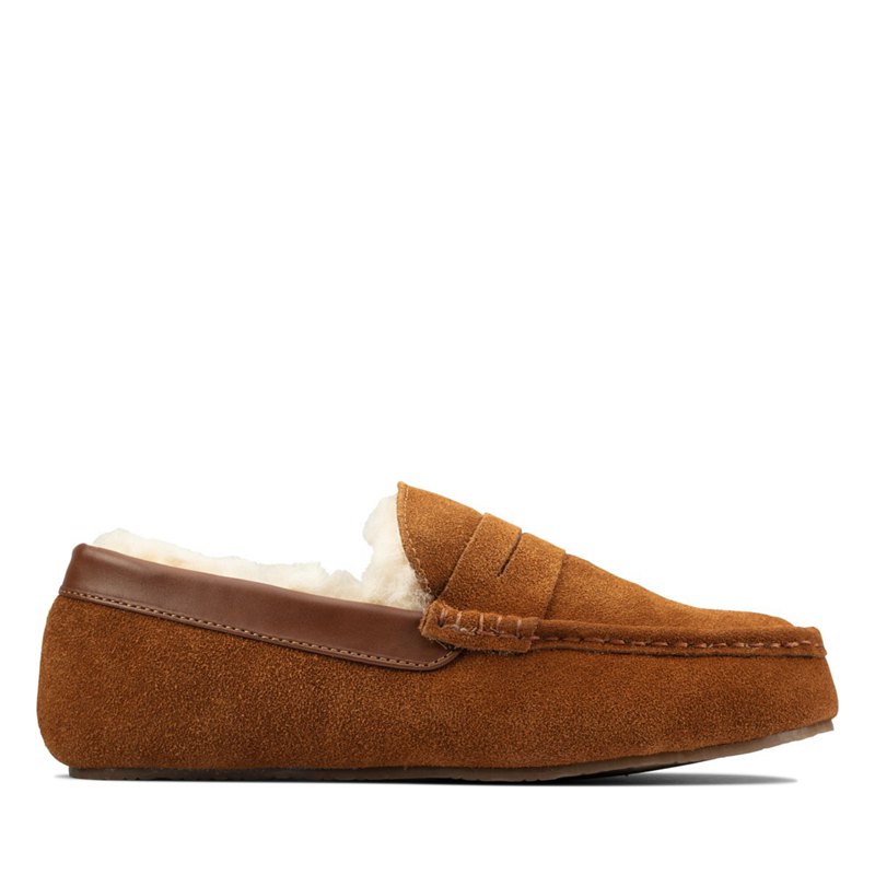 Slip On Clarks Kite Warm Hombre Marrones Oscuro | 62018257