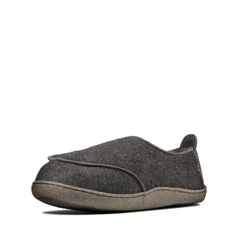 Slip On Clarks Relaxed Charm Hombre Gris Oscuro | 56137793