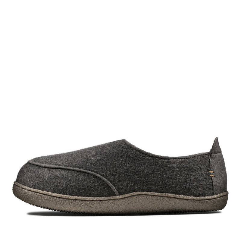 Slip On Clarks Relaxed Charm Hombre Gris Oscuro | 56137793