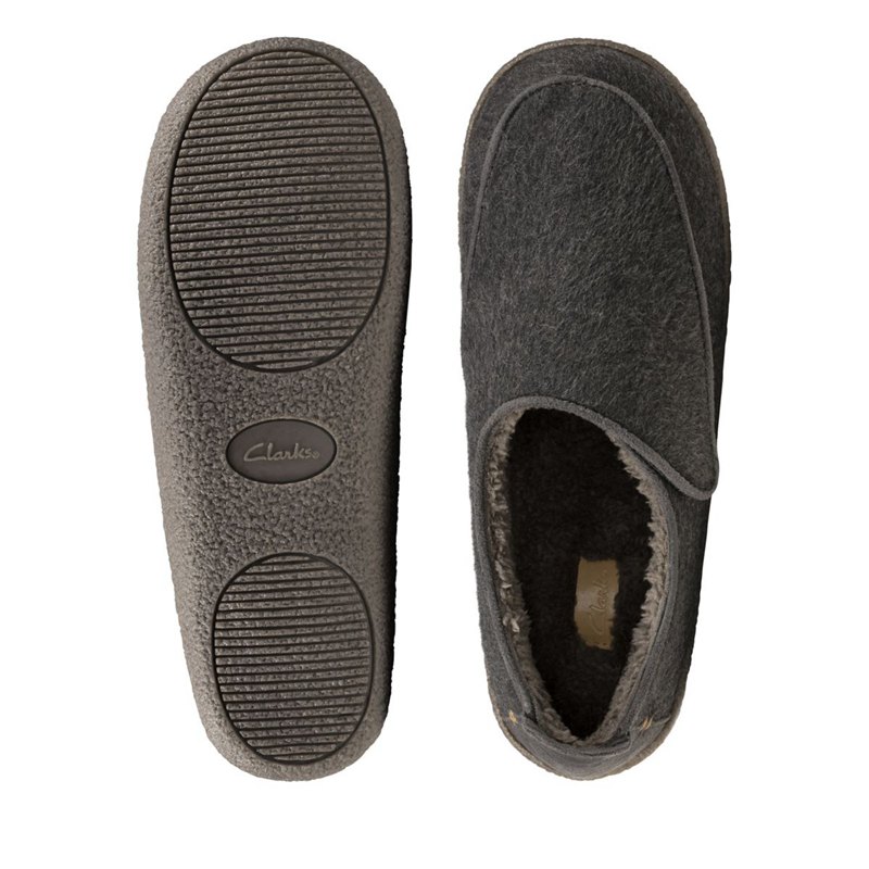 Slip On Clarks Relaxed Charm Hombre Gris Oscuro | 56137793